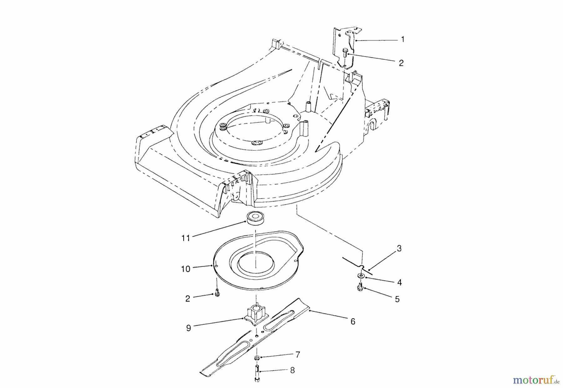  Toro Neu Mowers, Walk-Behind Seite 2 26620B - Toro Lawnmower, 1990 (0009001-0999999) BLADE ASSEMBLY