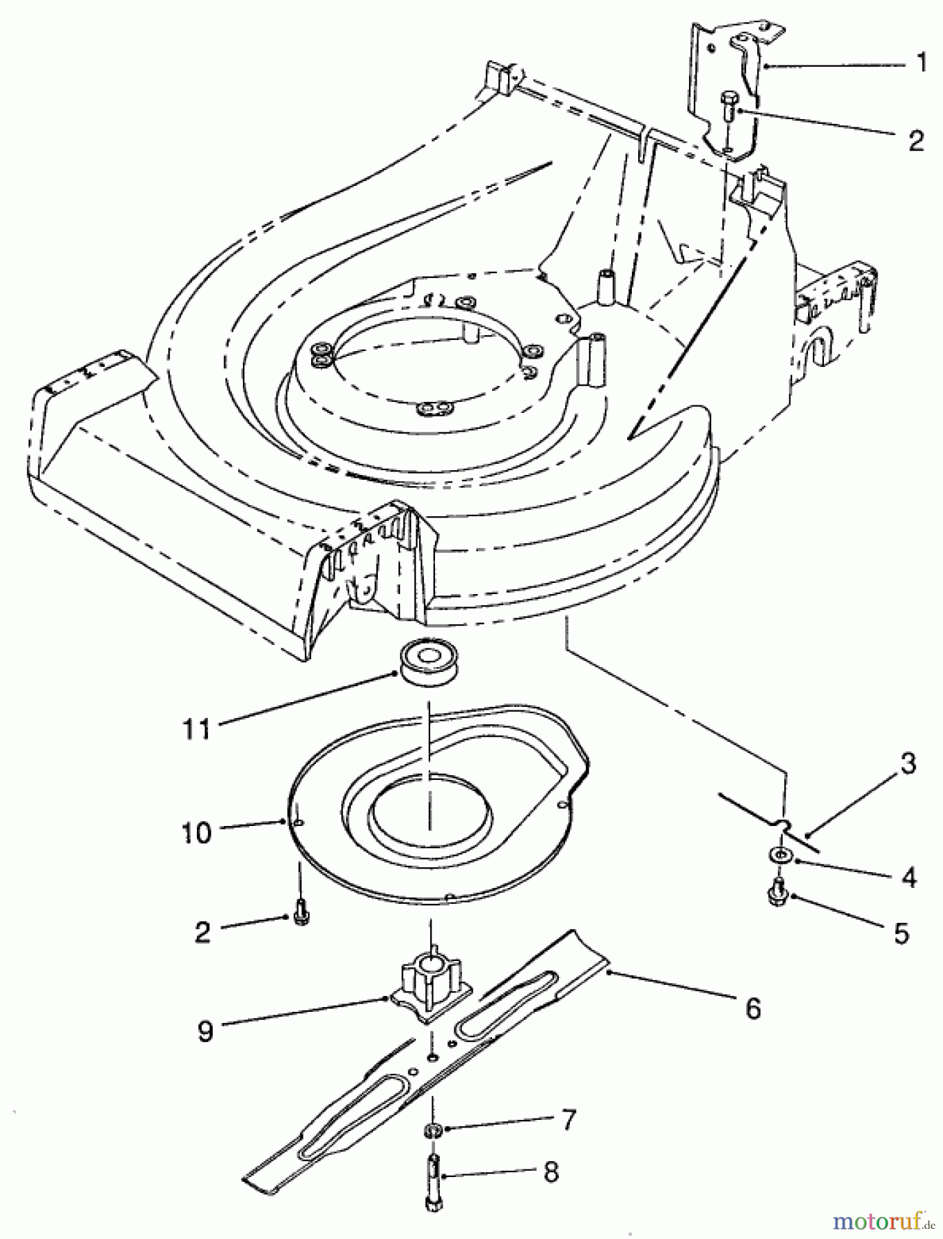  Toro Neu Mowers, Walk-Behind Seite 2 26620BG - Toro Lawnmower, 1992 (2000001-2999999) BLADE ASSEMBLY