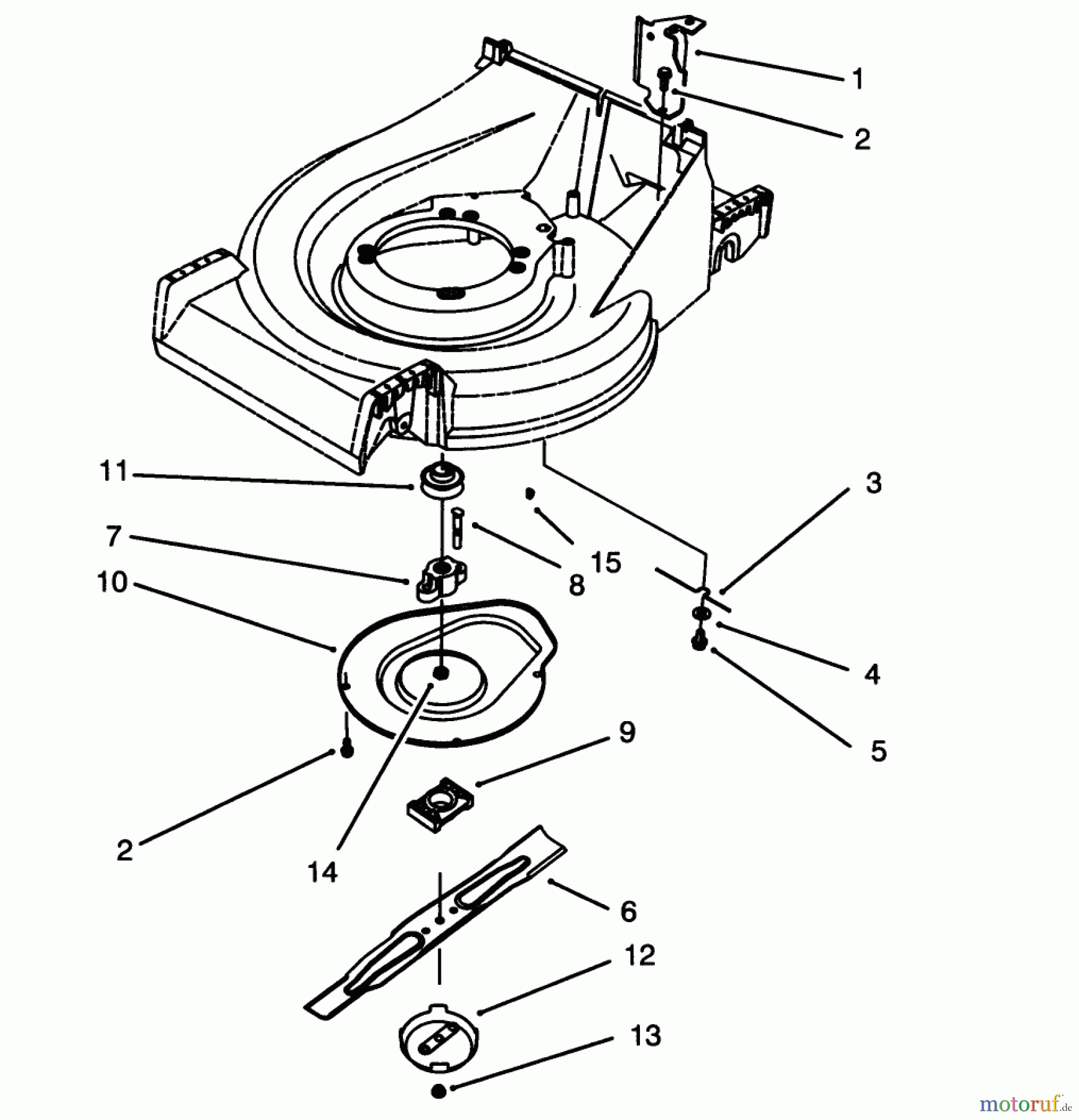  Toro Neu Mowers, Walk-Behind Seite 2 26620B - Toro Lawnmower, 1993 (3900001-3999999) BLADE ASSEMBLY