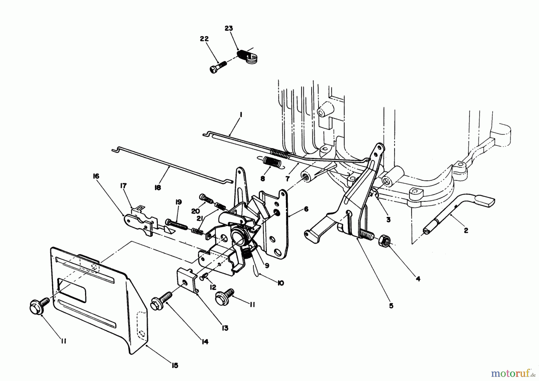  Toro Neu Mowers, Walk-Behind Seite 2 26622 - Toro Lawnmower, 1990 (0000001-0003100) GOVERNOR ASSEMBLY (ENGINE MODEL NO. VMJ8)