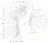 Toro 26633B - Lawnmower, 1996 (6900001-6999999) Listas de piezas de repuesto y dibujos BLADE AND BRAKE ASSEMBLY