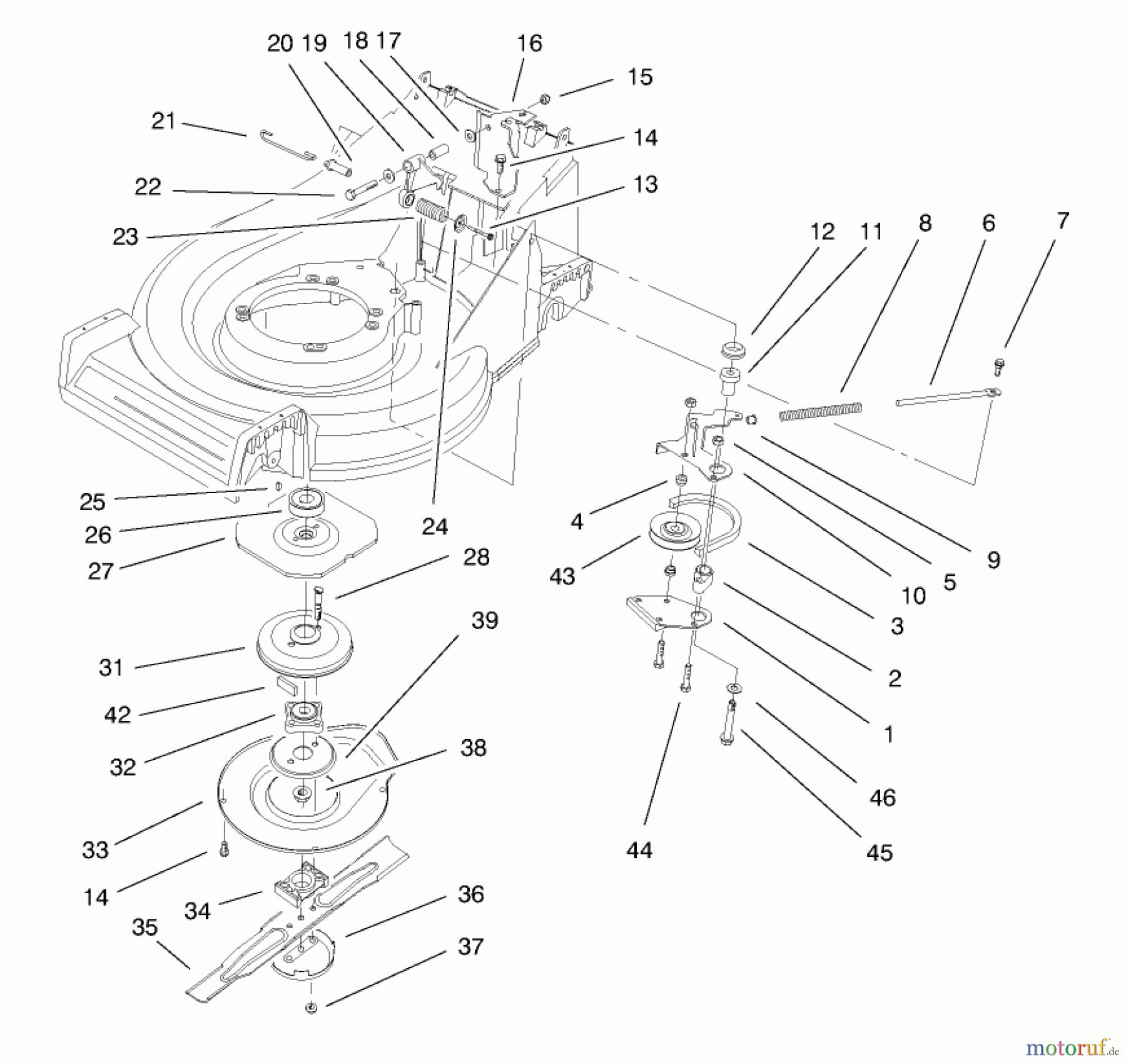  Toro Neu Mowers, Walk-Behind Seite 2 26638 - Toro Lawnmower, 1998 (8900001-8999999) BBC ASSEMBLY