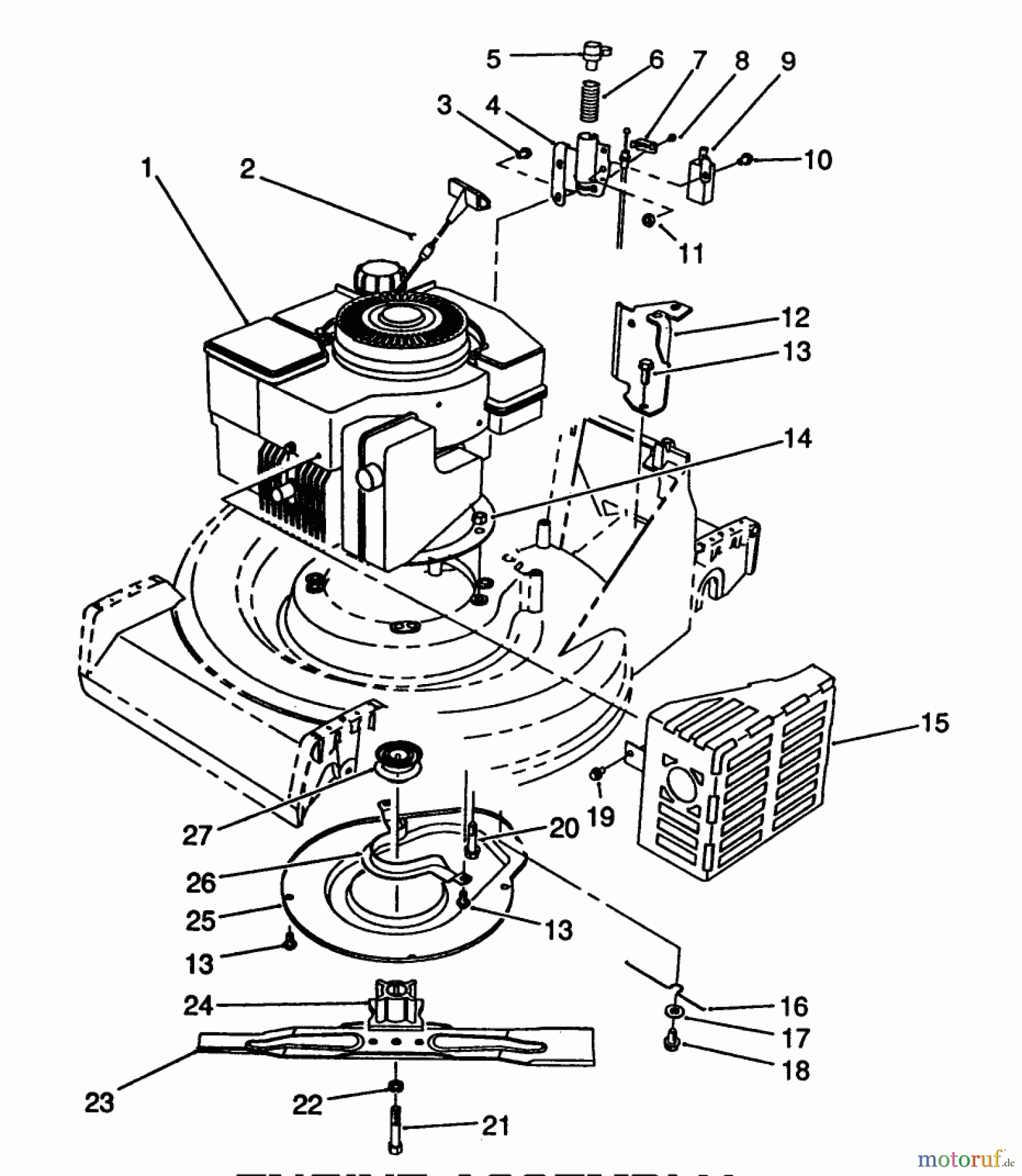  Toro Neu Mowers, Walk-Behind Seite 2 26651 - Toro Lawnmower, 1989 (9000001-9999999) ENGINE ASSEMBLY