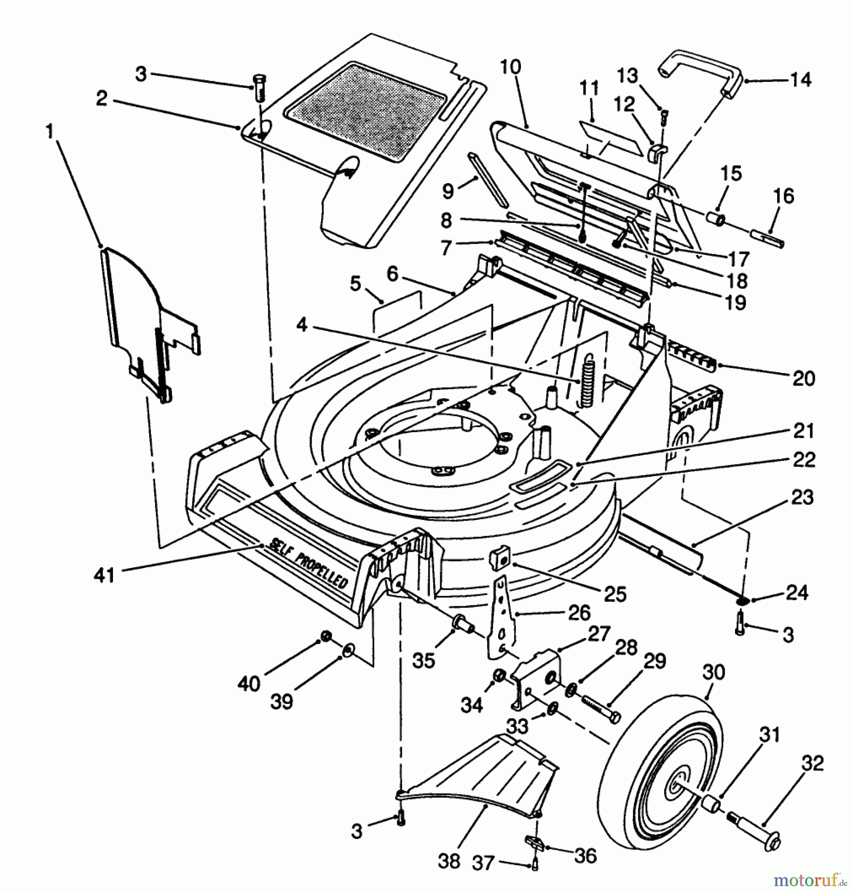  Toro Neu Mowers, Walk-Behind Seite 2 26682 - Toro Lawnmower, 1989 (9000001-9999999) HOUSING ASSEMBLY #2