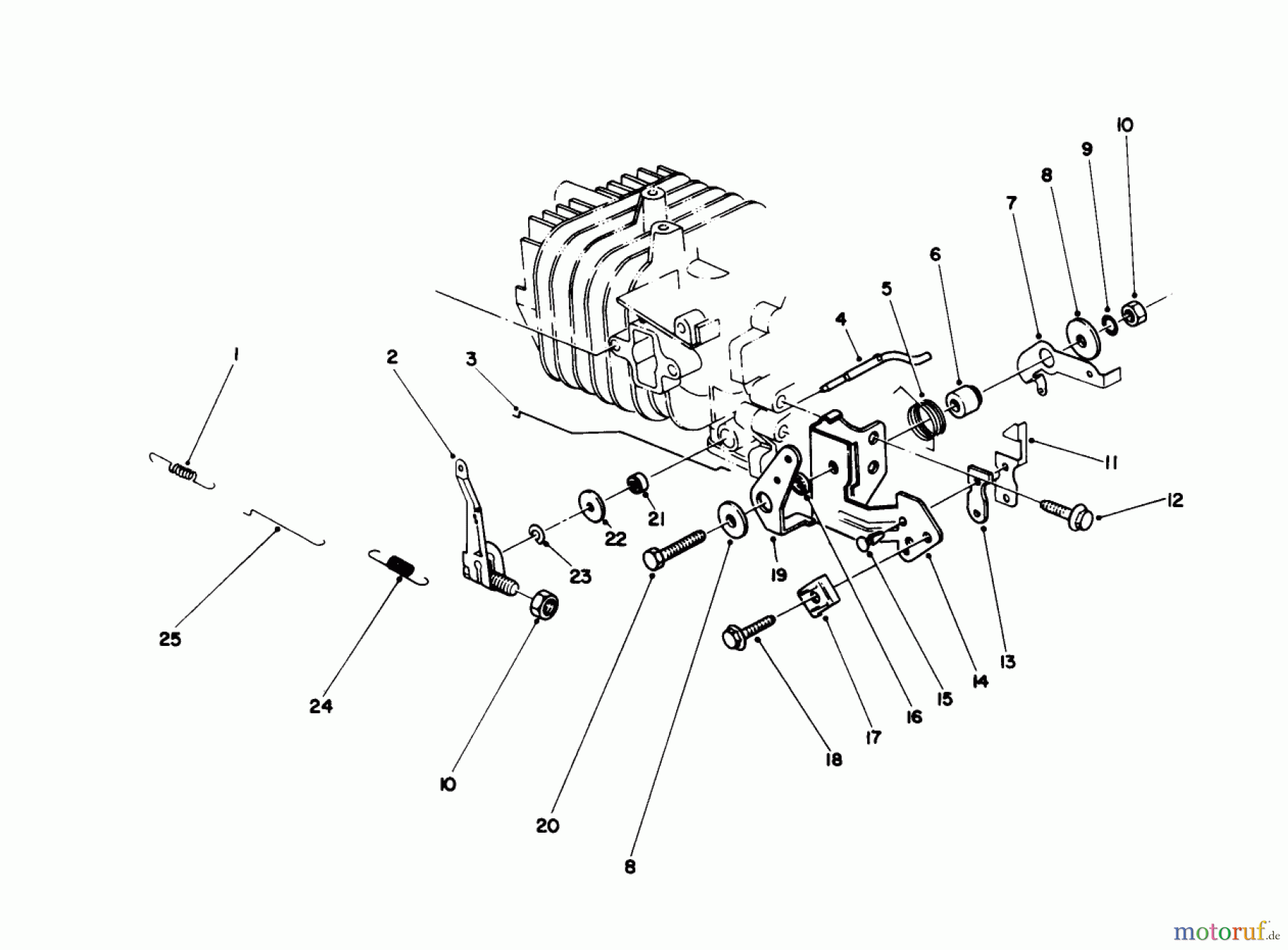  Toro Neu Mowers, Walk-Behind Seite 2 26683 - Toro Lawnmower, 1991 (1000001-1999999) GOVERNOR ASSEMBLY (ENGINE NO. 47PL0-2)