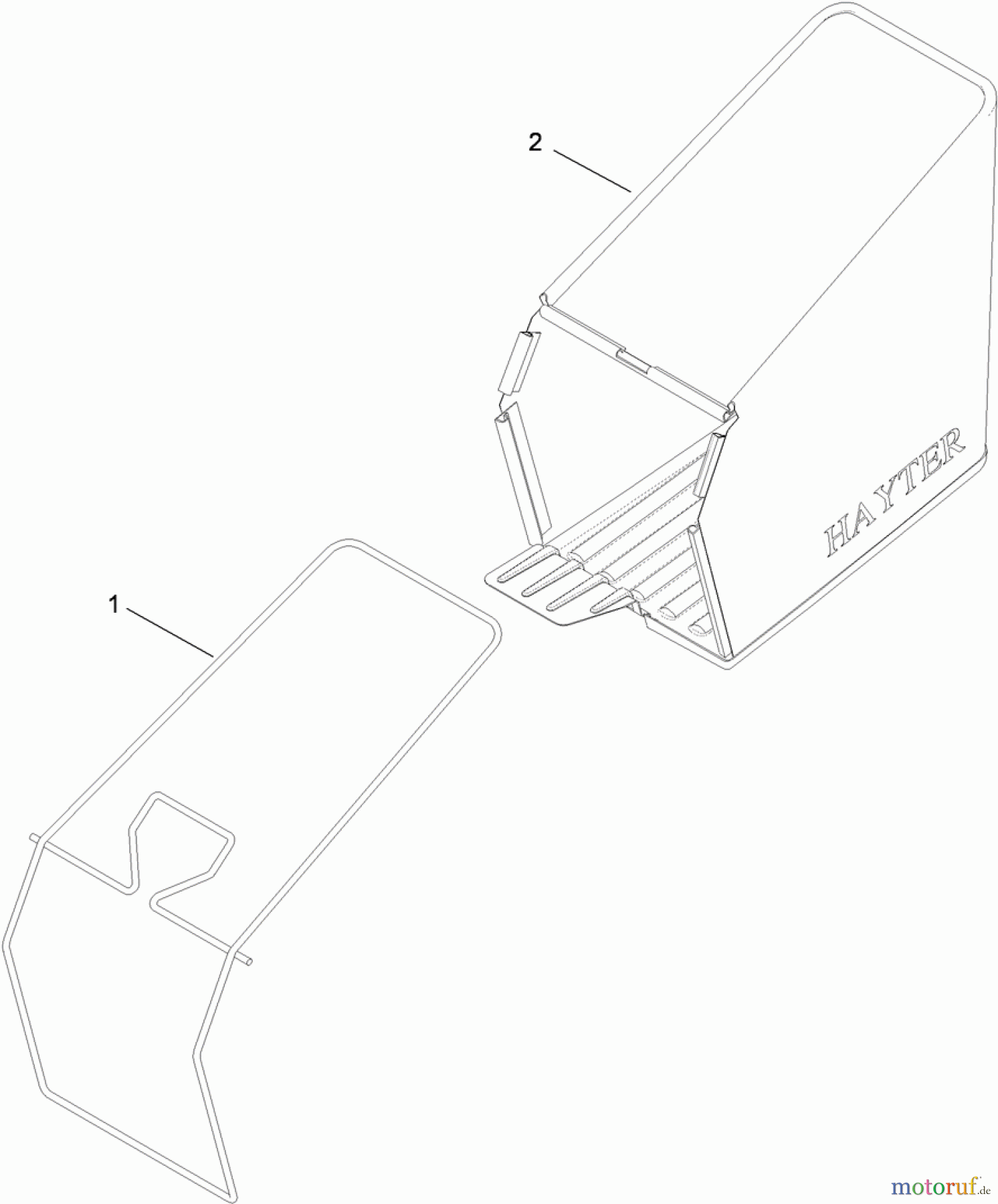  Toro Neu Mowers, Walk-Behind Seite 2 446F (R48) - Toro R48 Recycling Mower, 2010 (310000001-310999999) GRASSBAG ASSEMBLY