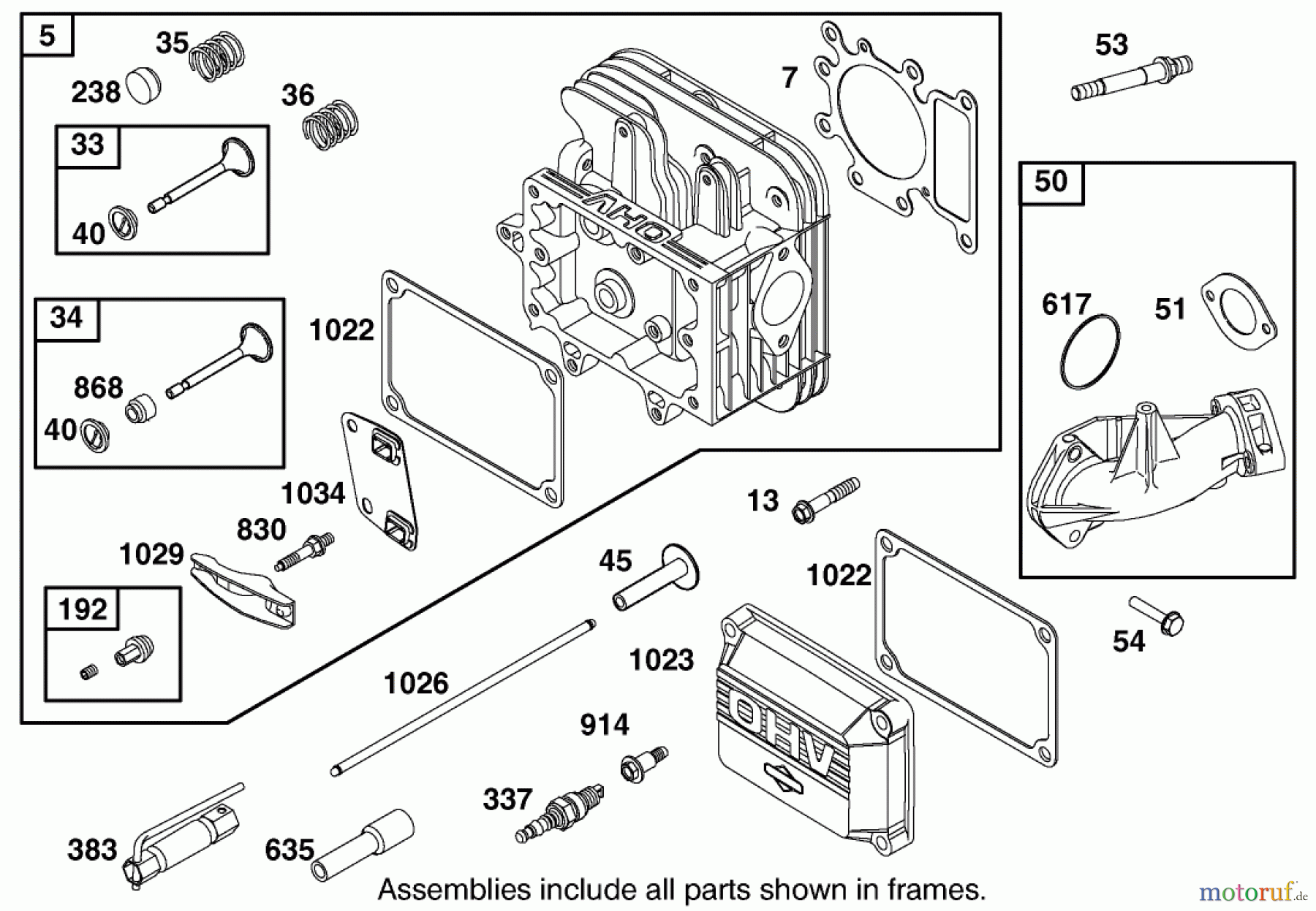  Toro Neu Mowers, Zero-Turn 74501 (Z16-44) - Toro Z16-44 TimeCutter Z Riding Mower, 2001 (210000001-210999999) CYLINDER HEAD ASSEMBLY BRIGGS AND STRATTON 311777-0117-E1