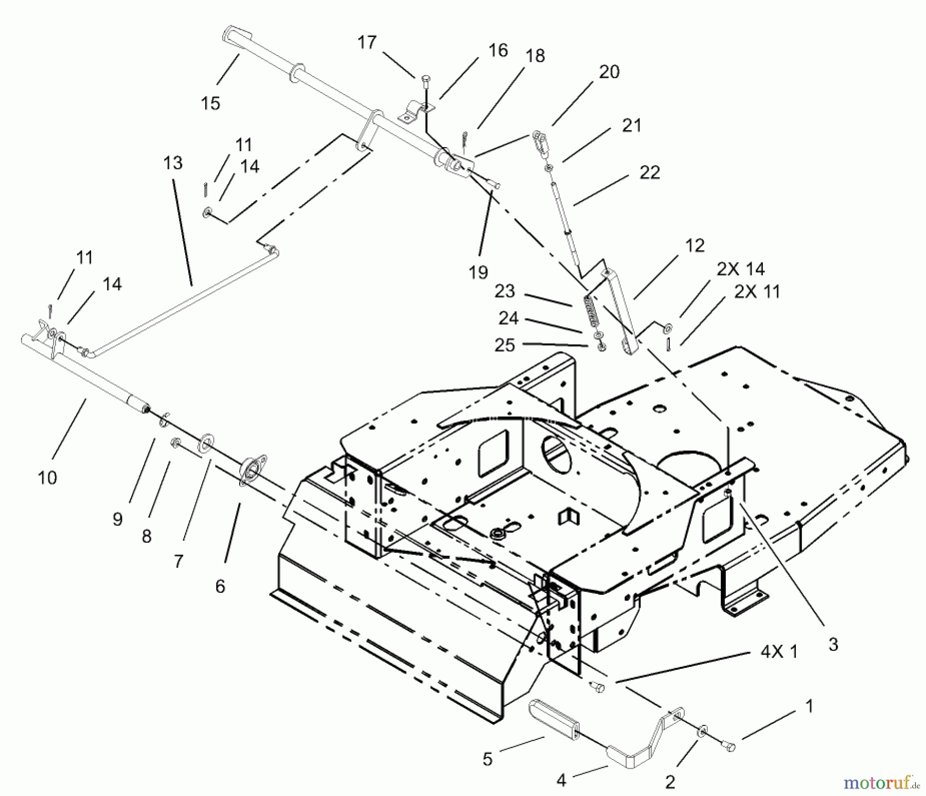  Toro Neu Mowers, Zero-Turn 74502 (17-44ZX) - Toro 17-44ZX TimeCutter ZX Riding Mower, 2003 (230000001-230999999) PARKING BRAKE ASSEMBLY