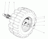 Toro 31763 (726) - 726 Snowthrower, 1974 (4000001-4999999) Listas de piezas de repuesto y dibujos WHEEL ASSEMBLY