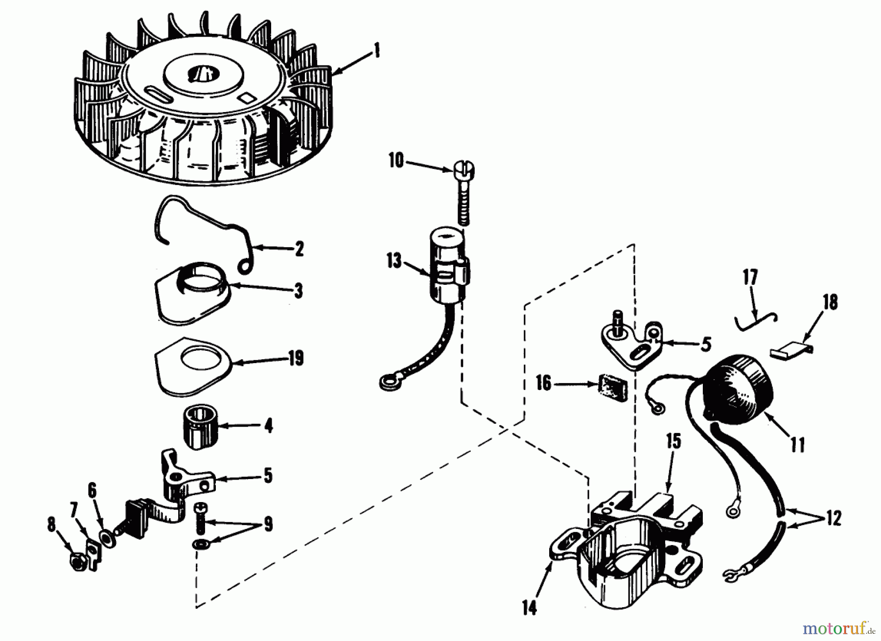  Toro Neu Snow Blowers/Snow Throwers Seite 1 31301 - Toro Snowhound, 1971 (1000001-1999999) MAGNETO NO. 610690A