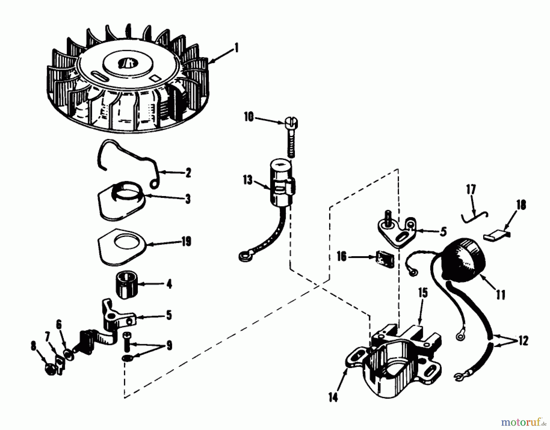  Toro Neu Snow Blowers/Snow Throwers Seite 1 31303 - Toro Snowhound, 1973 (3000001-3999999) MAGNETO NO. 610690A