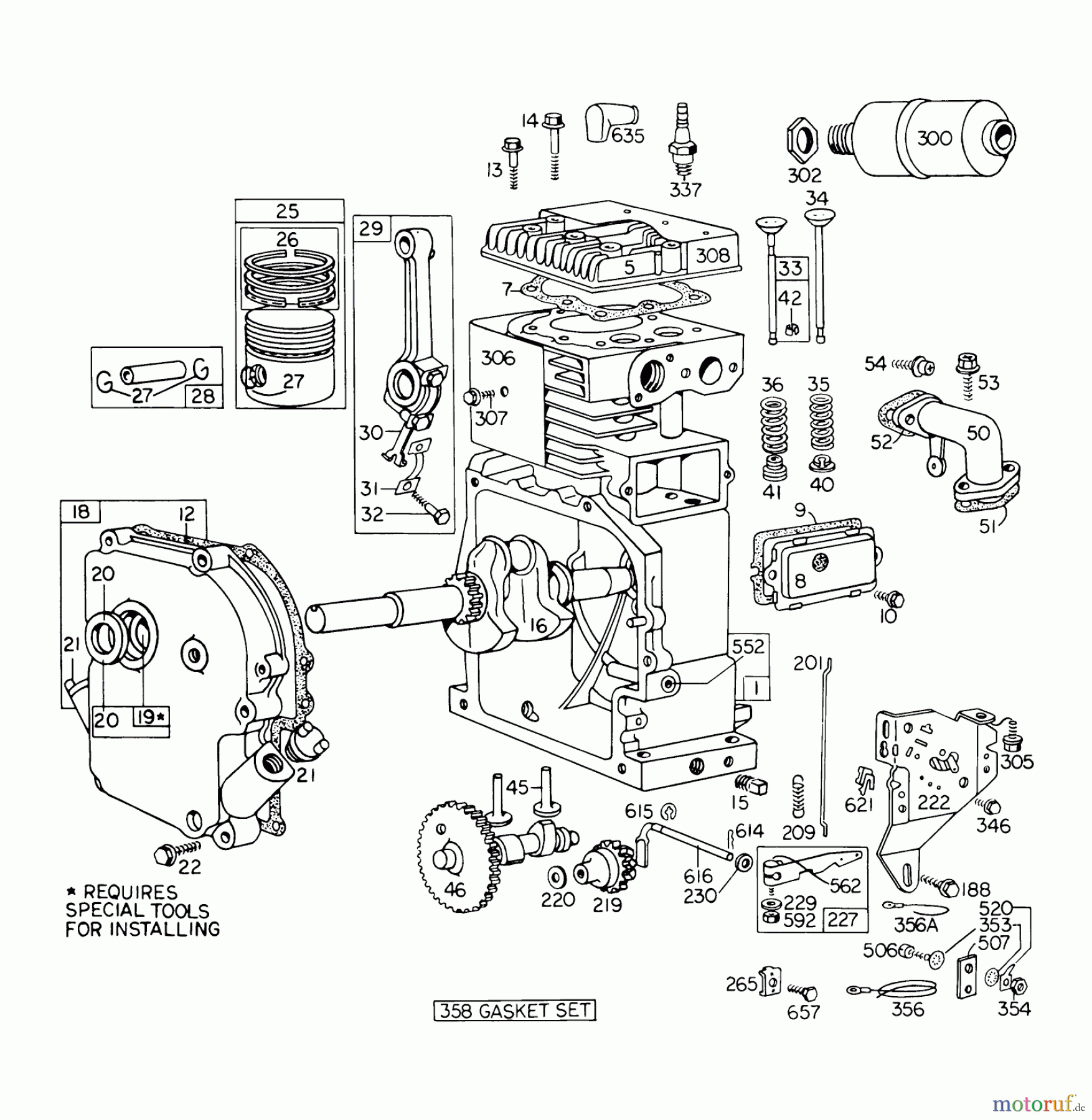  Toro Neu Snow Blowers/Snow Throwers Seite 1 31763 (726) - Toro 726 Snowthrower, 1973 (3000001-3999999) ENGINE BRIGGS & STRATTON MODEL NO. 190402 TYPE 0754