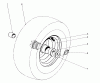 Toro 31995 (1032) - 1032 Snowthrower, 1975 (5000001-5999999) Listas de piezas de repuesto y dibujos WHEEL ASSEMBLY