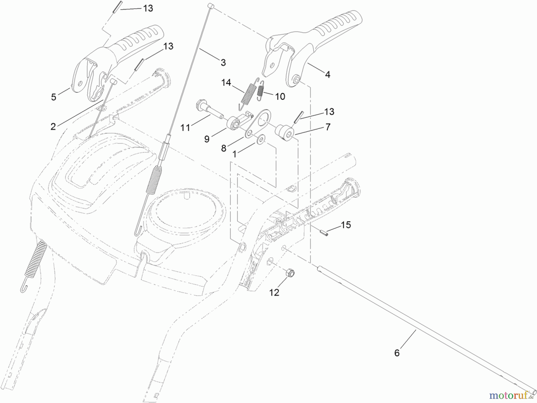  Toro Neu Snow Blowers/Snow Throwers Seite 1 37770 - Toro Power Max 724 OE Snowthrower, 2013 (SN 313000001-313999999) CONTROL ASSEMBLY