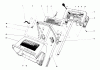 Toro 38000 (S-120) - S-120 Snowthrower, 1990 (0000001-0999999) Listas de piezas de repuesto y dibujos HANDLE ASSEMBLY