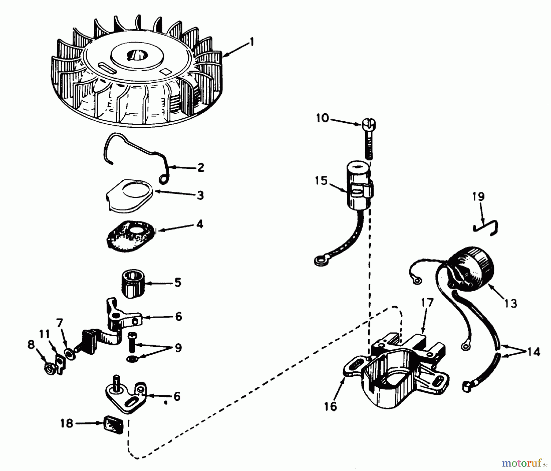  Toro Neu Snow Blowers/Snow Throwers Seite 1 38030 - Toro Snow Master 20, 1978 (8000001-8999999) MAGNETO NO. 610794A (ENGINE MODEL AH520 TYPE 1585 UNIT MODEL 38020)