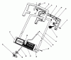 Toro 38025 (1800) - 1800 Power Curve Snowthrower, 1991 (1200001-1999999) Listas de piezas de repuesto y dibujos HANDLE ASSEMBLY