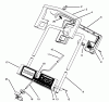 Toro 38025 (1800) - 1800 Power Curve Snowthrower, 1996 (69000001-69999999) Listas de piezas de repuesto y dibujos HANDLE ASSEMBLY