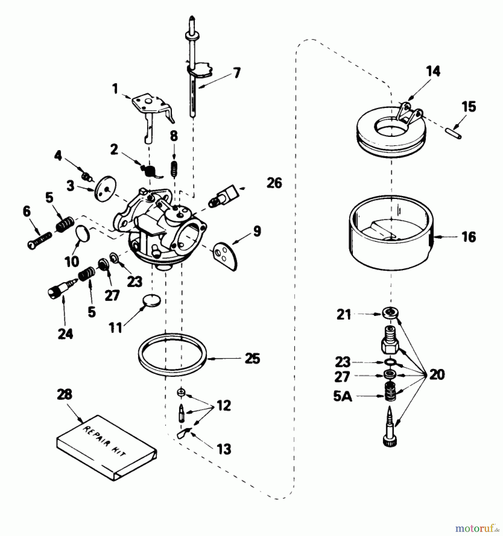  Toro Neu Snow Blowers/Snow Throwers Seite 1 38035 (3521) - Toro 3521 Snowthrower, 1989 (9000001-9999999) CARBURETOR NO. 632378