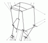 Toro 38040 (524) - 524 Snowthrower, 1978 (8000001-8999999) Listas de piezas de repuesto y dibujos SNOW CAB ASSEMBLY MODEL 12-8100