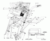 Toro 38045 (524) - 524 Snowthrower, 1980 (0000001-0999999) Listas de piezas de repuesto y dibujos HANDLE ASSEMBLY
