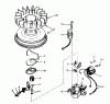 Toro 38045 (524) - 524 Snowthrower, 1980 (0000001-0999999) Listas de piezas de repuesto y dibujos MAGNETO NO. 610944A
