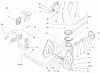 Toro 38051 (522) - 522 Snowthrower, 2001 (210000001-210999999) Listas de piezas de repuesto y dibujos CHUTE AND AUGER ASSEMBLY
