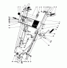 Toro 38052 (521) - 521 Snowthrower, 1985 (5000001-5999999) Listas de piezas de repuesto y dibujos HANDLE ASSEMBLY