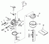 Toro 38052 (521) - 521 Snowthrower, 1988 (8000001-8999999) Listas de piezas de repuesto y dibujos CARBURETOR NO. 632107