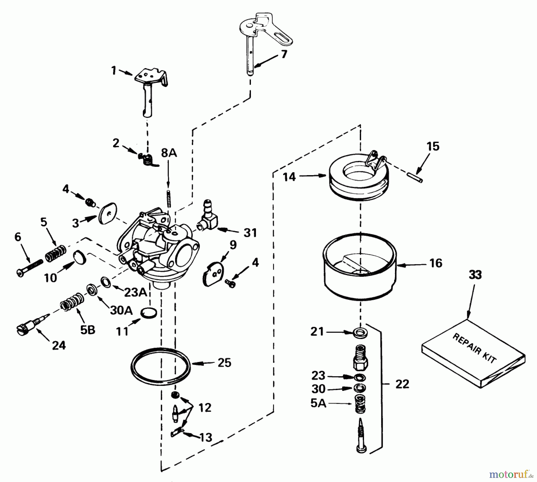  Toro Neu Snow Blowers/Snow Throwers Seite 1 38052 (521) - Toro 521 Snowthrower, 1988 (8000001-8999999) CARBURETOR NO. 632107