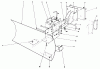Toro 38052 (521) - 521 Snowthrower, 1988 (8000001-8999999) Listas de piezas de repuesto y dibujos GRADER BLADE ASSEMBLY MODEL 59099 (OPTIONAL)