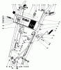 Toro 38052 (521) - 521 Snowthrower, 1988 (8000001-8999999) Listas de piezas de repuesto y dibujos HANDLE ASSEMBLY