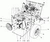 Toro 38056 (521) - 521 Snowthrower, 1988 (8000001-8999999) Listas de piezas de repuesto y dibujos TRACTION ASSEMBLY