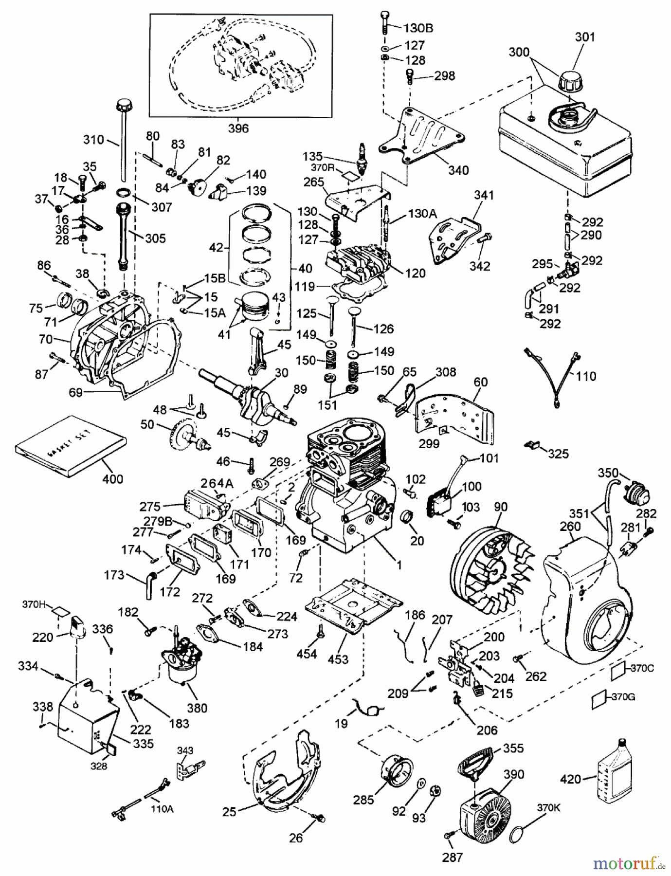  Toro Neu Snow Blowers/Snow Throwers Seite 1 38064 (622) - Toro 622 Snowthrower, 2000 (200000001-200999999) ENGINE TECUMSEH MODEL HSK60-76011C ONLY ON: 38063