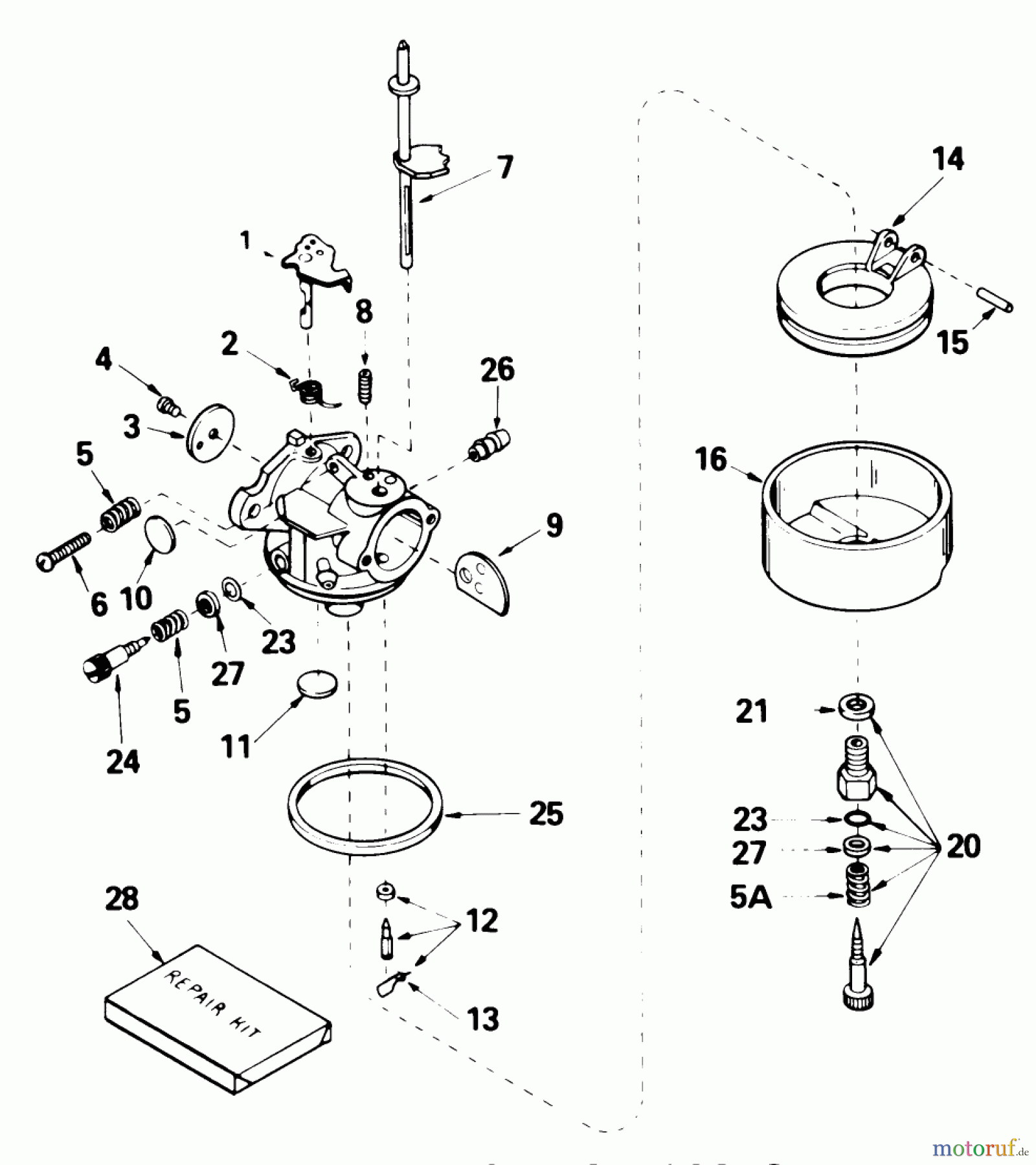  Toro Neu Snow Blowers/Snow Throwers Seite 1 38065 (624) - Toro 624 Snowthrower, 1988 (8000001-8999999) CARBURETOR NO. 632379