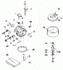 Toro 38065 (624) - 624 Snowthrower, 1989 (9000001-9999999) Listas de piezas de repuesto y dibujos CARBURETOR NO. 632379