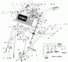 Toro 38065 (624) - 624 Snowthrower, 1989 (9000001-9999999) Listas de piezas de repuesto y dibujos HANDLE ASSEMBLY