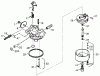 Toro 38072 (724) - 724 Snowthrower, 2000 (200000001-200999999) Listas de piezas de repuesto y dibujos CARBURETOR NO. 640082