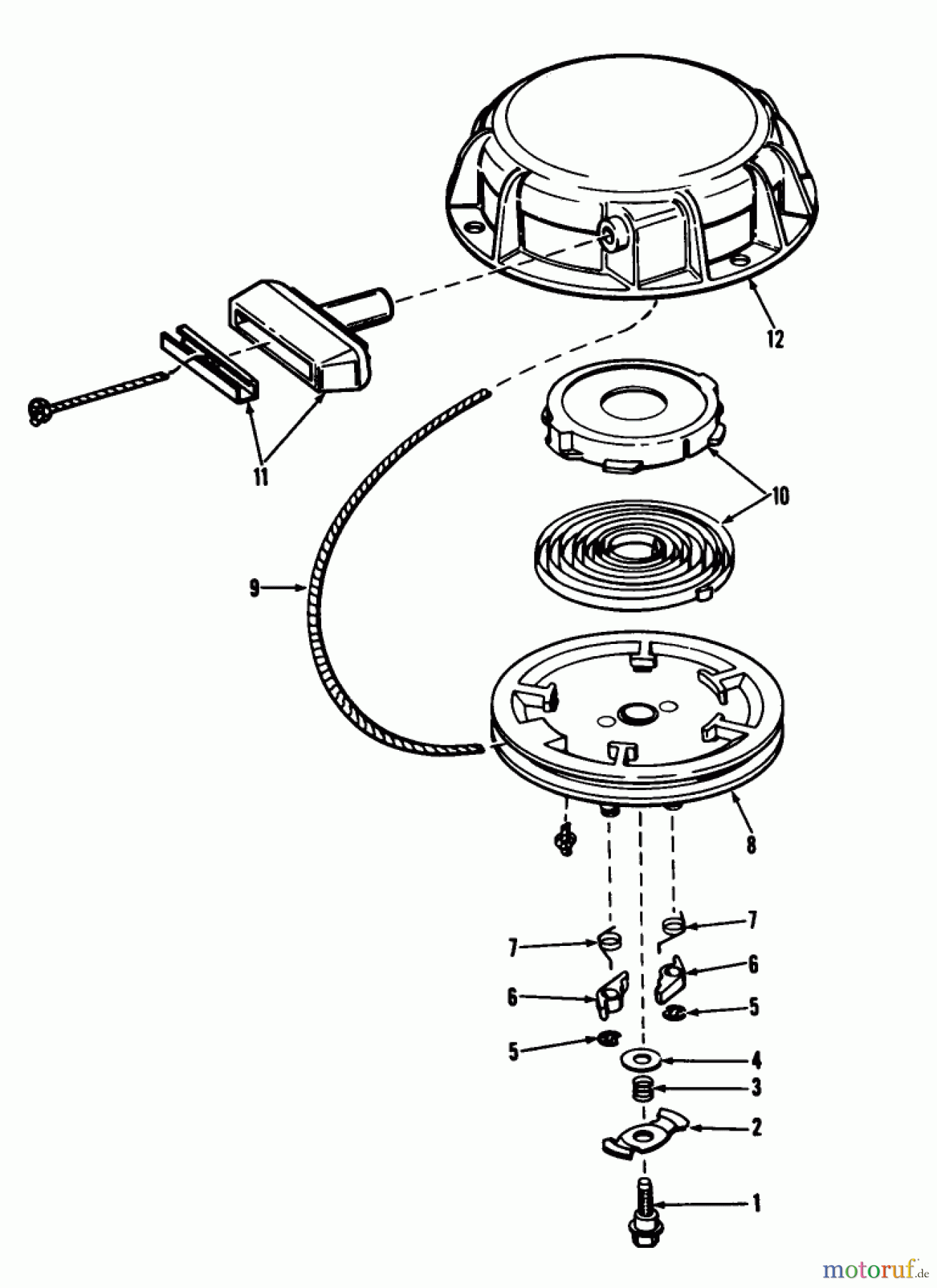  Toro Neu Snow Blowers/Snow Throwers Seite 1 38080 (824) - Toro 824 Snowthrower, 1981 (1000001-1999999) REWIND STARTER NO. 590479