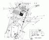 Toro 38080 (824) - 824 Snowthrower, 1986 (6000001-6999999) Listas de piezas de repuesto y dibujos HANDLE ASSEMBLY