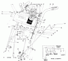 Toro 38080 (824) - 824 Snowthrower, 1988 (8000001-8999999) Listas de piezas de repuesto y dibujos HANDLE ASSEMBLY