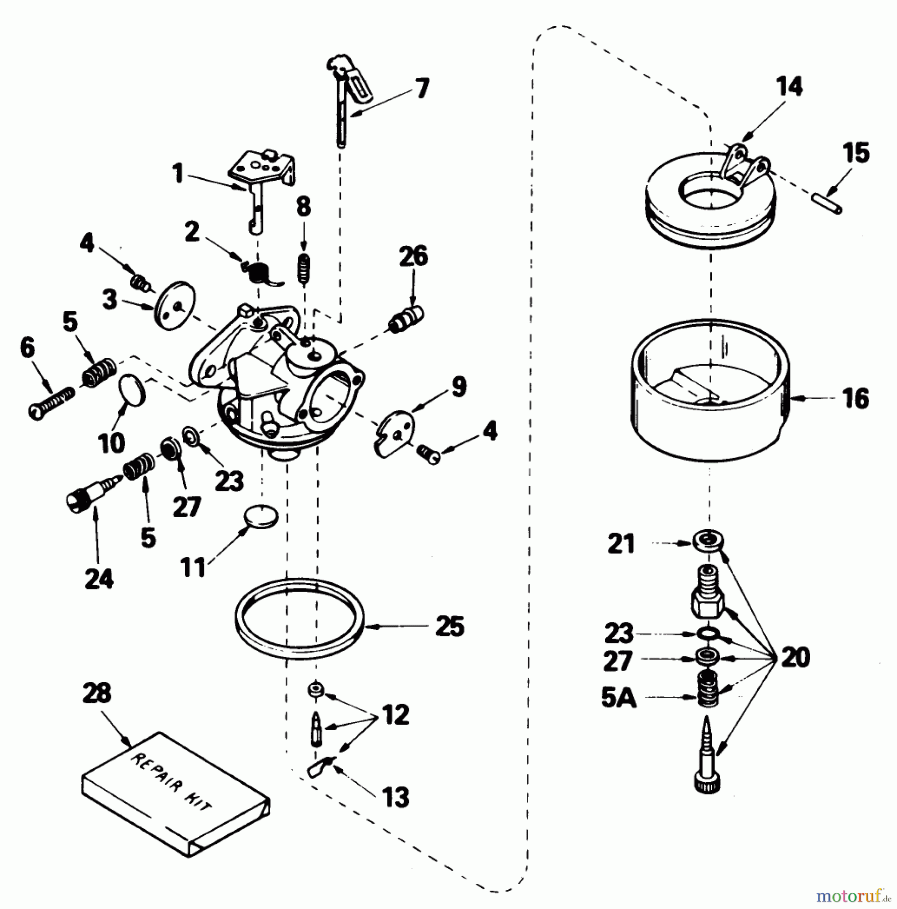  Toro Neu Snow Blowers/Snow Throwers Seite 1 38080 (824) - Toro 824 Snowthrower, 1989 (9000001-9999999) CARBURETOR NO. 632334