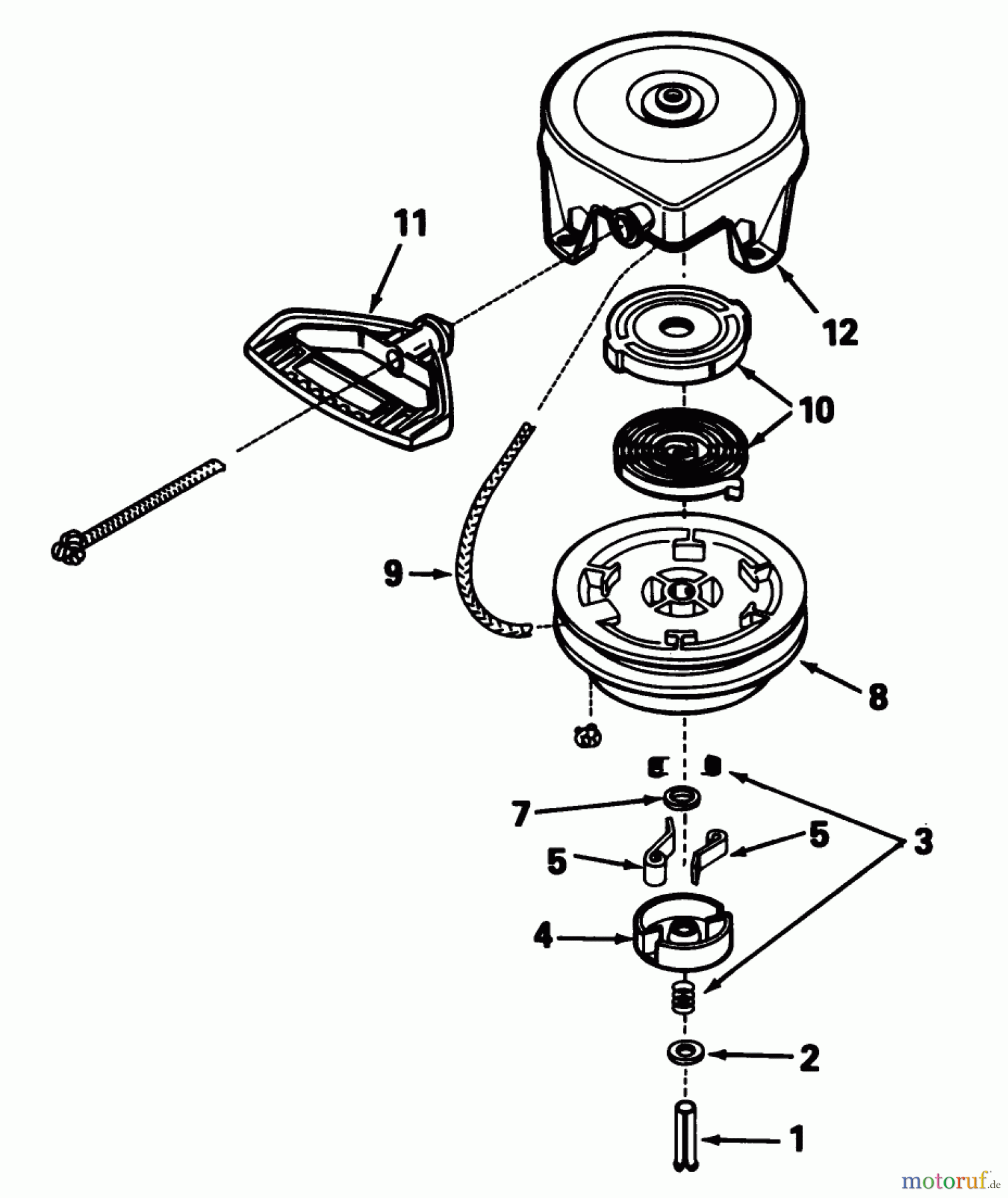  Toro Neu Snow Blowers/Snow Throwers Seite 1 38080 (824) - Toro 824 Snowthrower, 1992 (2000001-2999999) REWIND STARTER NO. 590630