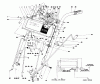 Toro 38085 (824) - 824 Snowthrower, 1981 (1000001-1999999) Listas de piezas de repuesto y dibujos HANDLE ASSEMBLY