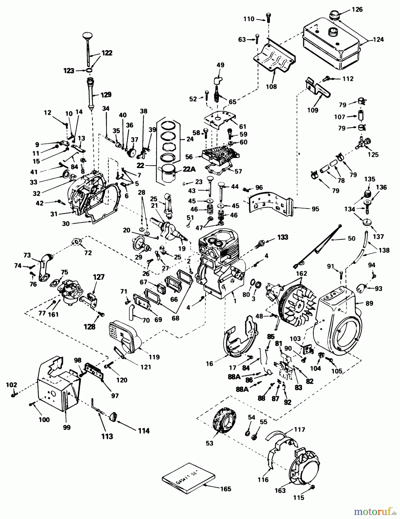  Toro Neu Snow Blowers/Snow Throwers Seite 1 38085 (824) - Toro 824 Snowthrower, 1983 (3000001-3999999) ENGINE TECUMSEH MODEL NO. HM 80-155169G