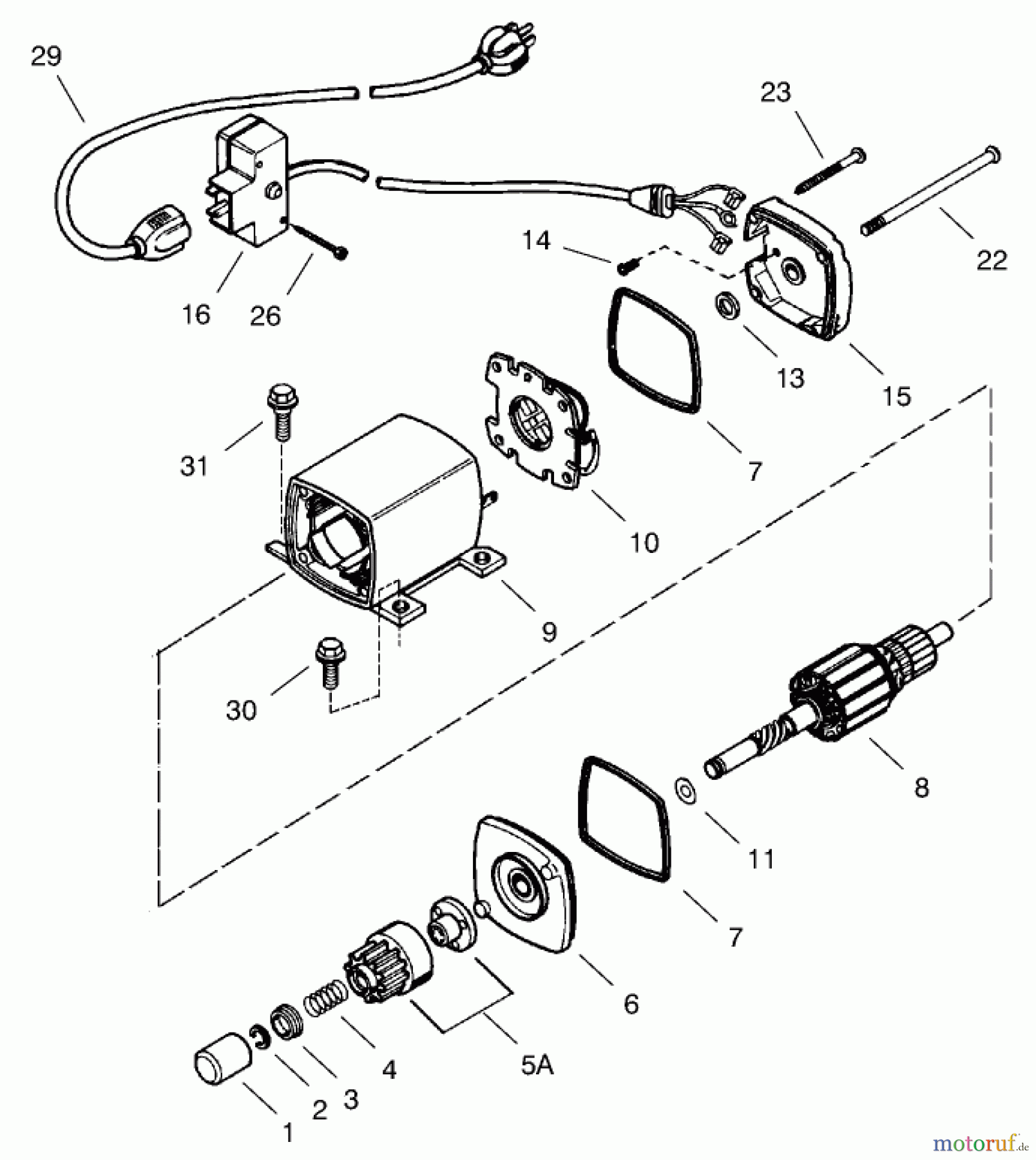  Toro Neu Snow Blowers/Snow Throwers Seite 1 38087 (1332) - Toro 1332 Power Shift Snowthrower, 2000 (200000001-200999999) ELECTRIC STARTER (110 VOLT) NO. 37105