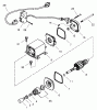 Toro 38592 (1332) - 1332 Power Shift Snowthrower, 2000 (200000001-200999999) Listas de piezas de repuesto y dibujos ELECTRIC STARTER (110 VOLT) NO. 37105