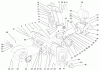 Toro 38592 (1332) - 1332 Power Shift Snowthrower, 2000 (200000001-200999999) Listas de piezas de repuesto y dibujos HOUSING AND ENGINE FRAME ASSEMBLY