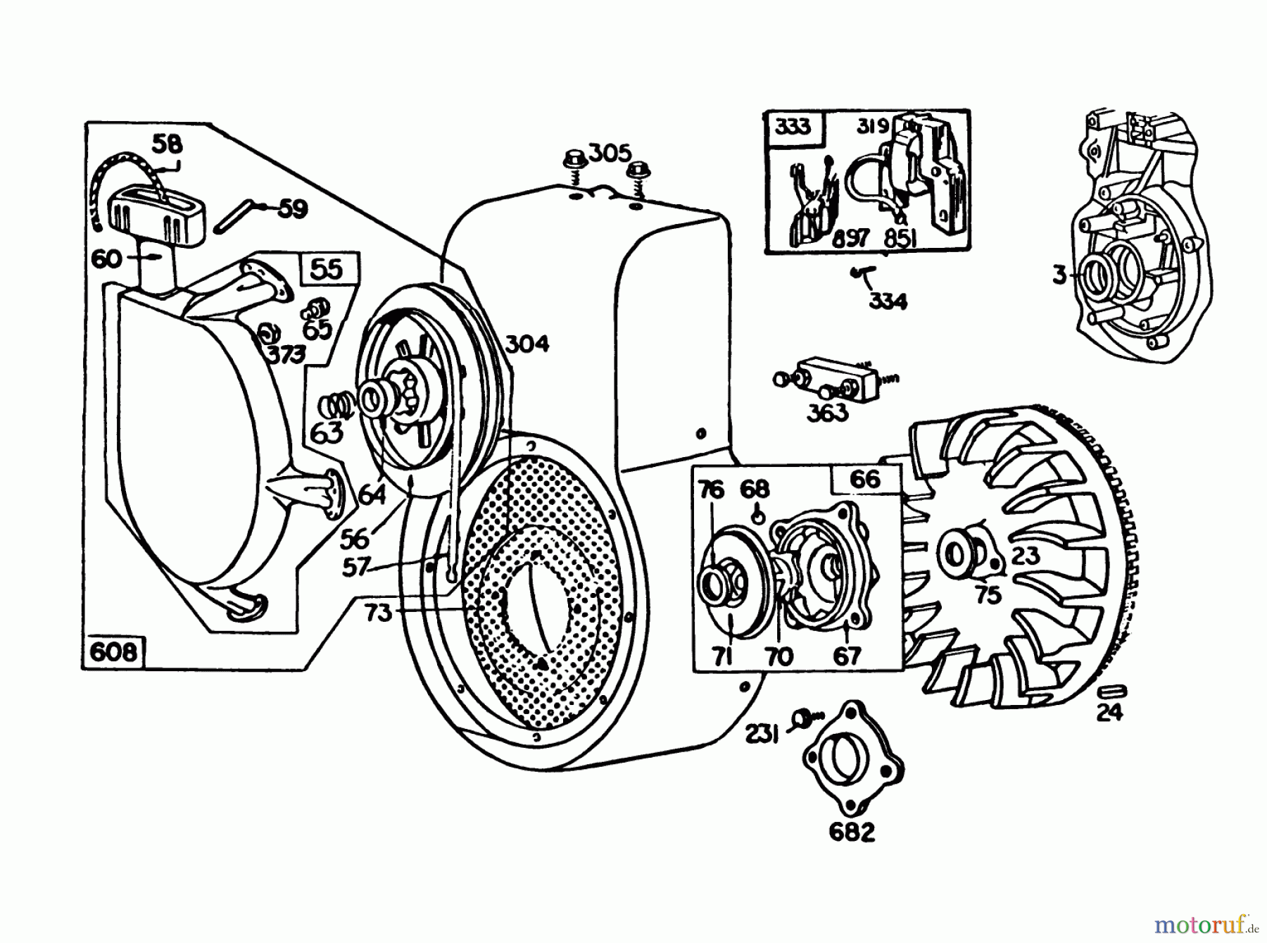  Toro Neu Snow Blowers/Snow Throwers Seite 1 38090 (1132) - Toro 1132 Snowthrower, 1984 (4000001-4999999) ENGINE BRIGGS & STRATTON MODEL NO. 252412-0685-01 #2