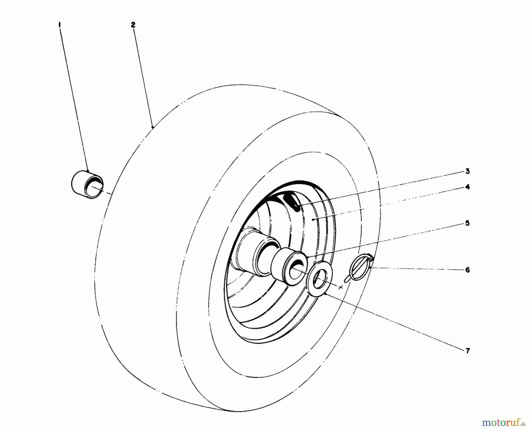  Toro Neu Snow Blowers/Snow Throwers Seite 1 38155 (826) - Toro 826 Snowthrower, 1982 (2000001-2999999) WHEEL ASSEMBLY